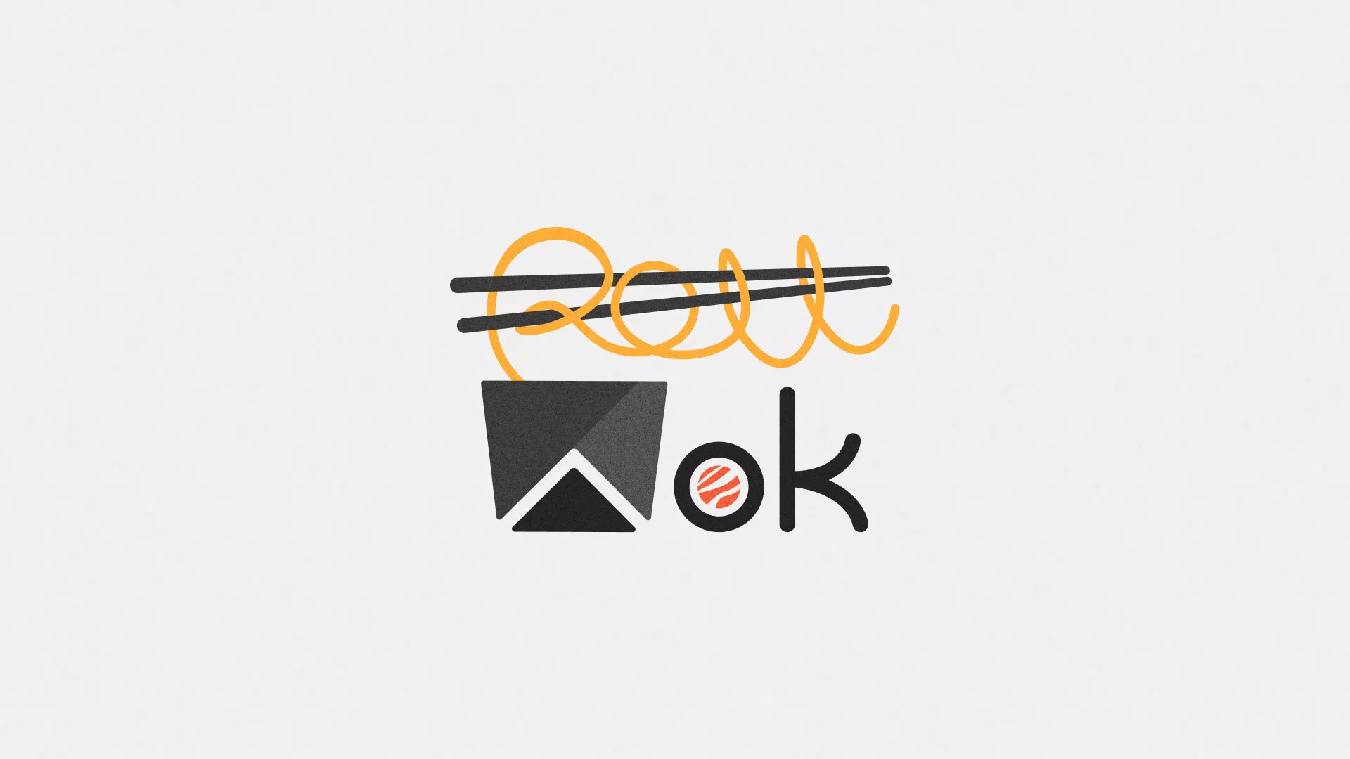 Разработка логотипа суши-бара «Roll Wok Club» в Бугуруслане
